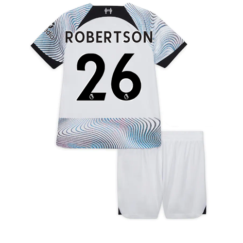 Liverpool Andrew Robertson #26 Bortatröja Barn 2022-23 Kortärmad (+ korta byxor)